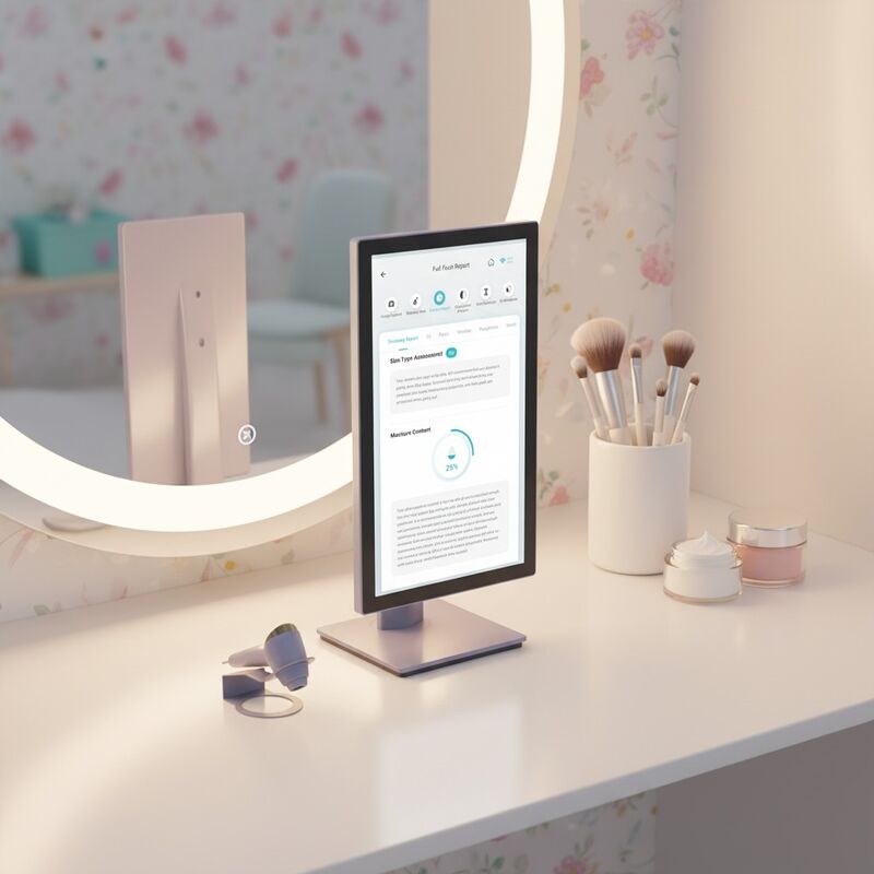 Quality Beauty Salon AI-Powered LED Face Skin Analyzer with 200x Magnification 21.5" Touchscreen US Plug factory