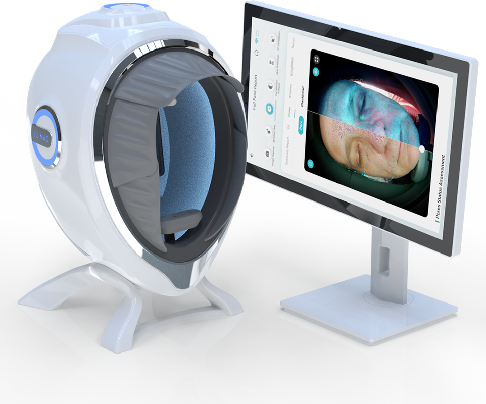 Quality AI-Powered Skin Analyzer with 21.5" Touch Screen & HD Camera Face Analysis Tool Endless Cloud Storage for Professional Diagnosis factory