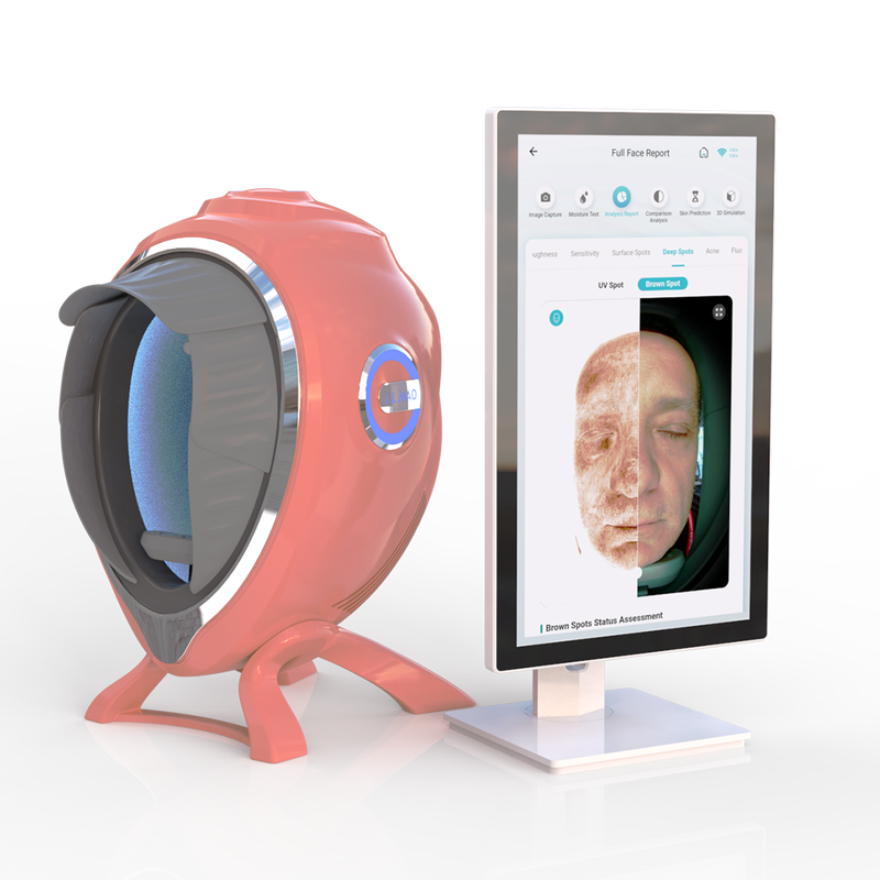 Quality JLM Facial Skin Analyzer M8 AI LED Moisture Pigmentation Analysis 3D Topography Endless Cloud Storage 21.5 Inch Touchscreen for factory