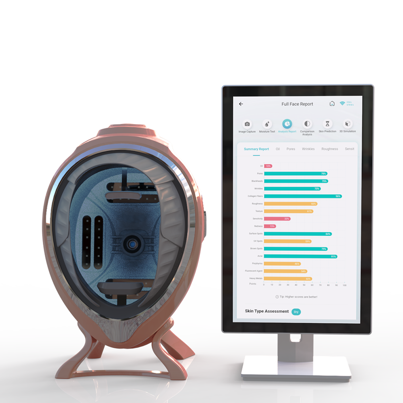 Quality Korean Skin Analyzer Free Customize Logo Intelligence Face Inspection for Acne Inflammation factory