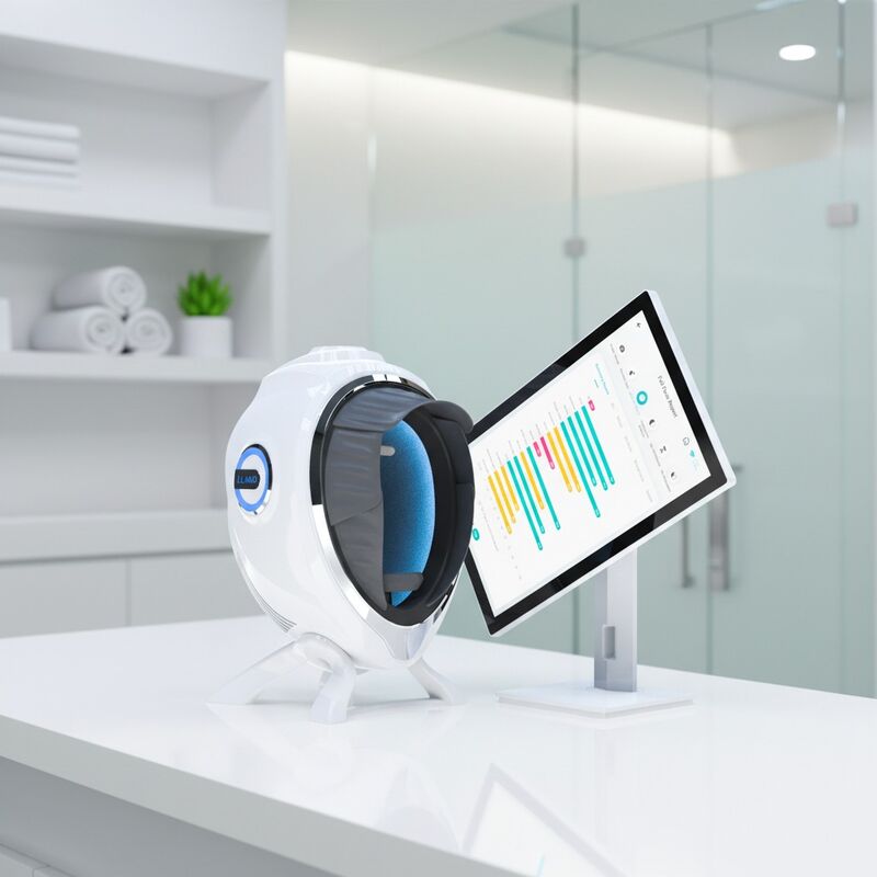 Quality AI Facial Analyzer LED Technology Customizable Logo High Definition EU/US Compatibility 21.5" Touchscreen Free Cloud Storage for factory
