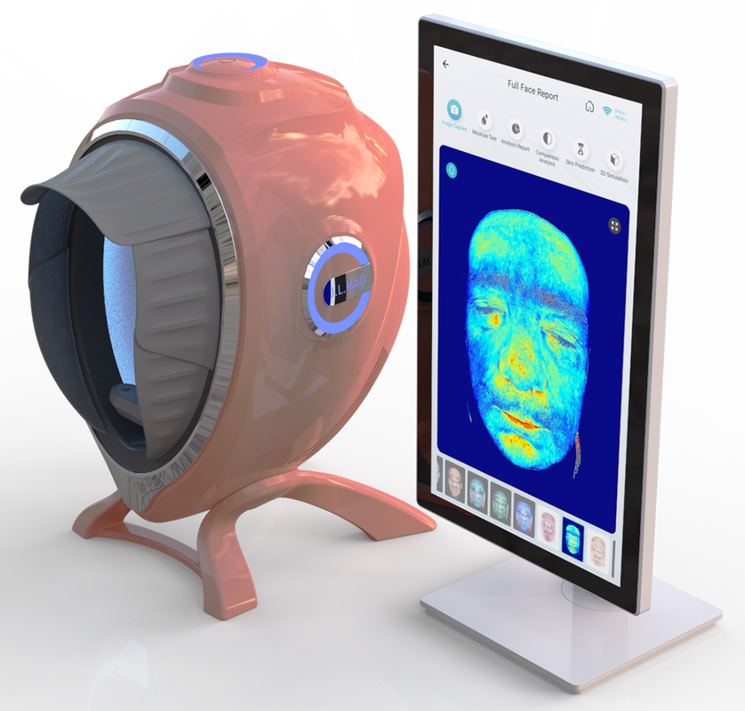 Quality Multispectral  Face Analysis Machine Free Customizate logo for 20 Face Problematic Features Inspection factory