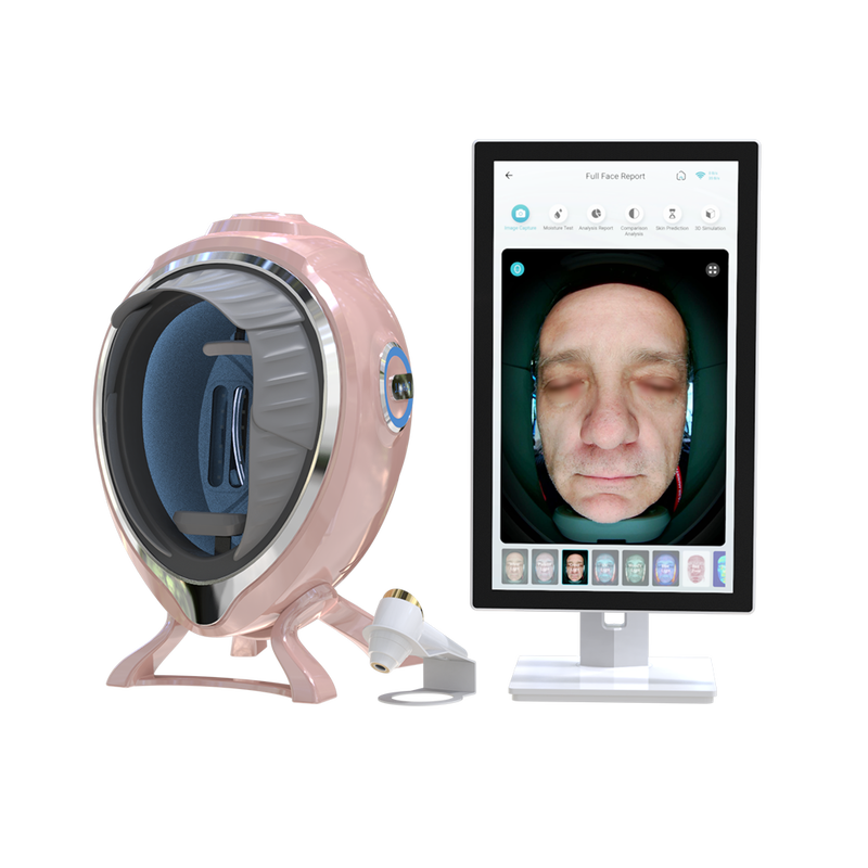 Quality 10 Spectrum Imaging AI Facial Skin Analyzer with UV Light Technology High-Precision Pore Detection Cloud Storage & US Plug factory