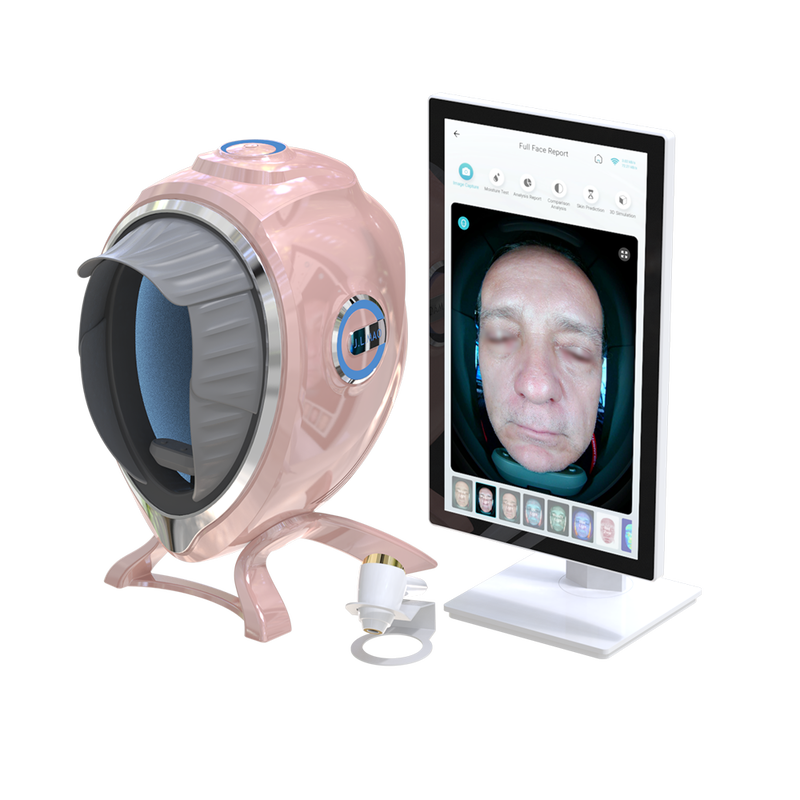 Quality 10 Spectrum Imaging AI Facial Skin Analyzer with UV Light Technology High-Precision Pore Detection Cloud Storage & US Plug factory