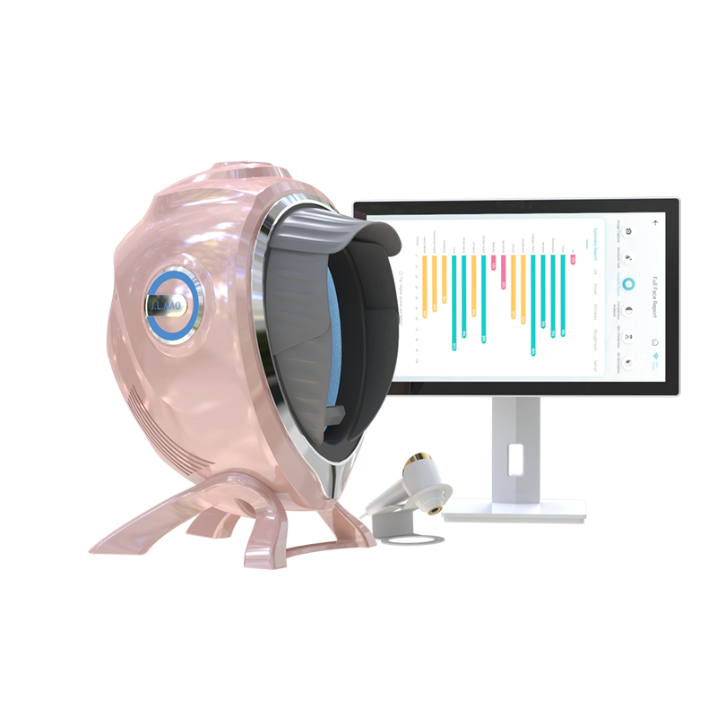 Quality 10 Spectrum Imaging AI Facial Skin Analyzer with UV Light Technology High-Precision Pore Detection Cloud Storage & US Plug factory