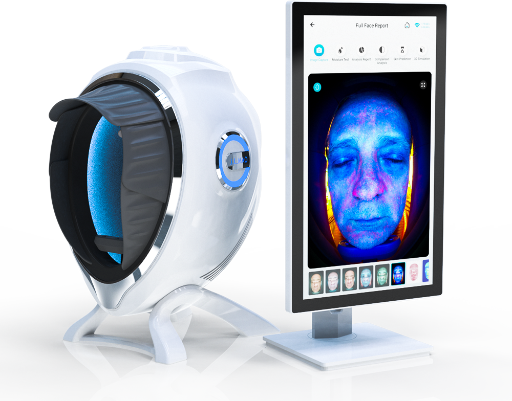 Quality Multi-function Beauty Device Skin Test Machine Whitening Sensitivity Analyzer for Salon factory