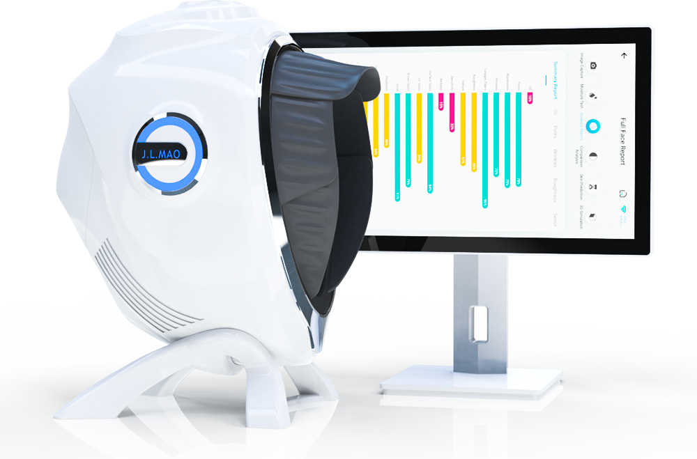 Quality Multi-function Beauty Device Skin Test Machine Whitening Sensitivity Analyzer for Salon factory