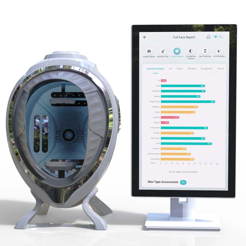 Quality Wholesale Full Face Skin Analyzer Machine Professional Skin Deterctor for Freckles&Deep Pigmentation factory