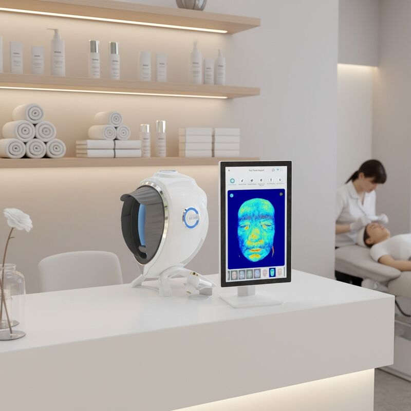 Quality Facial Skin Analysis Machine Full Face Skin Analysis Deep Skin Problem Detection Beauty Salon Equipment factory