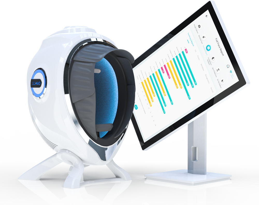 Quality Facial Skin Analysis Machine Full Face Skin Analysis Deep Skin Problem Detection Beauty Salon Equipment factory