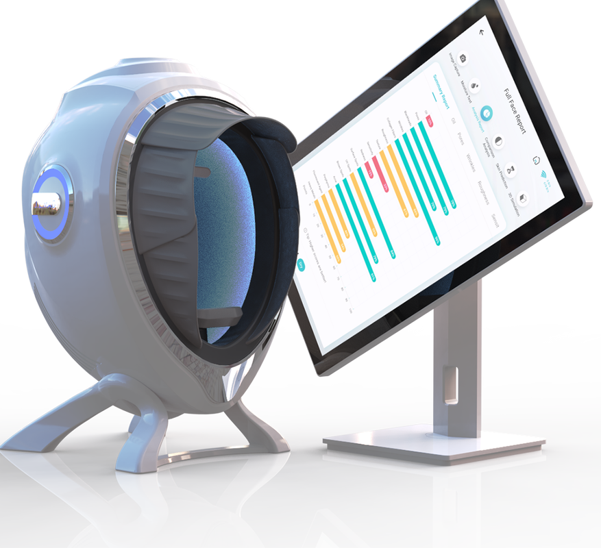 Quality Professional HD Skin Analyzer Full Face Detection Deep Skin Problem Analysis for Beauty Salon factory