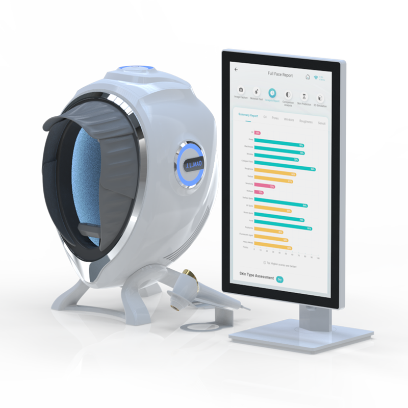 Quality Professional HD Facial Skin Detector Full Face Skin Diagonsis Analyzer Beauty Equipment factory