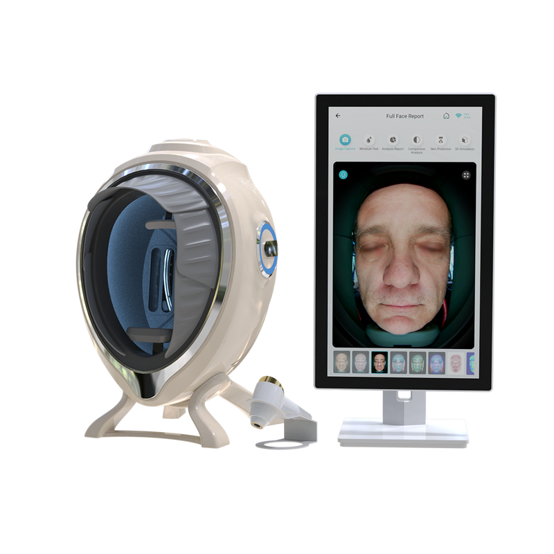Quality AI Skin Facial Analyzer Automated Reasoning Pigmentation Detection 10 Spectrums Imaging Technology 21.5 Inch Official JLM M8 US factory