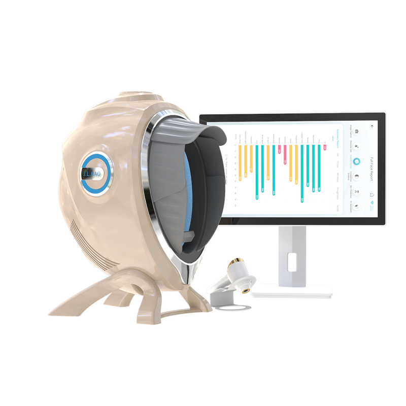 Quality Skin Analyzer High Precision Predictive Analytics Wrinkles AI Parallel Polarized Light Face IT/US Plug Beauty Salon factory