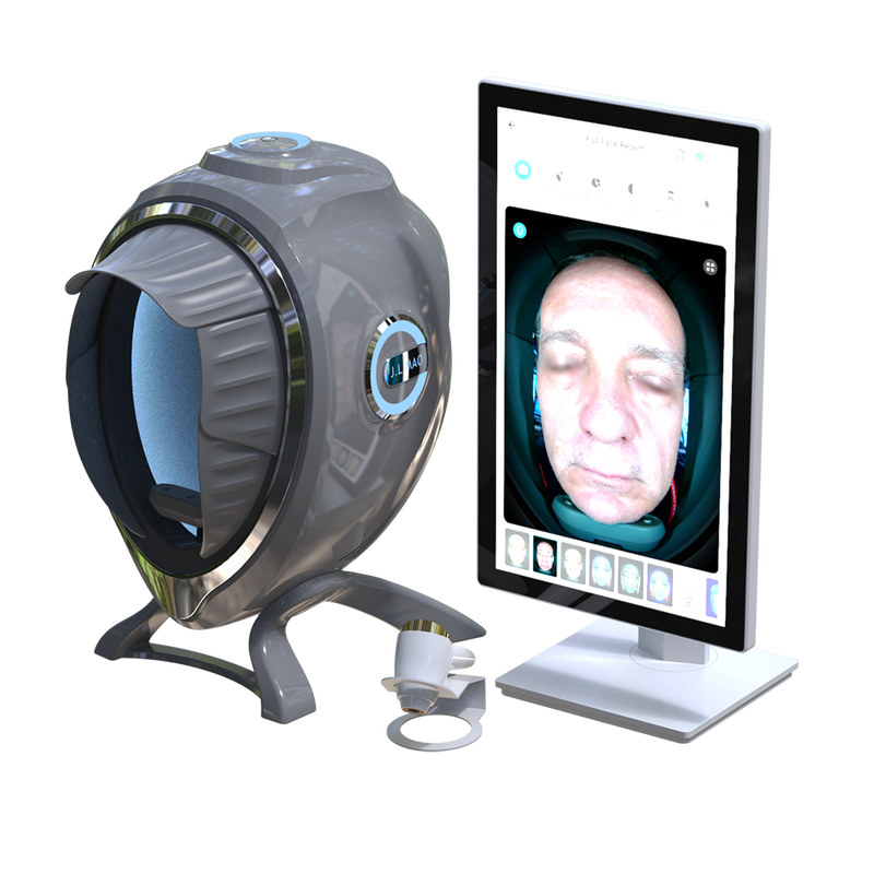 Quality 50 Times Magnify AI Facial Skin Analyzer High Definition Endless Cloud Storage Moisture Detector 21.5" Touchscreen for factory