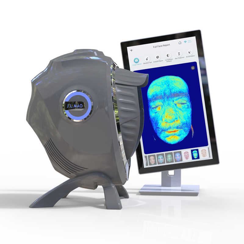 Quality 50 Times Magnify AI Facial Skin Analyzer High Definition Endless Cloud Storage Moisture Detector 21.5" Touchscreen for factory