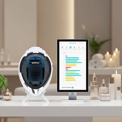 Quality 3D AI LED Skin Analyzer for Face 20 Features Inspection EU/IT Compatible 21.5" Touchscreen Free Cloud Storage Data-Driven factory
