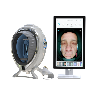 Quality LED Skin Analyzer Machine AI Detection 21.5 Robotic Arm Base Touchscreen PC for Face JP/US/ZA Plug Compatible Commercial Use factory