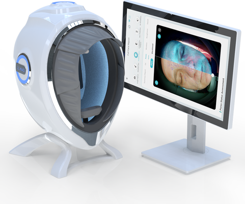 Quality Facial Skin Analysis Machine AI Skin Analyzer Mirror Device with LED Technology for Commercial Use and Cloud Storage factory