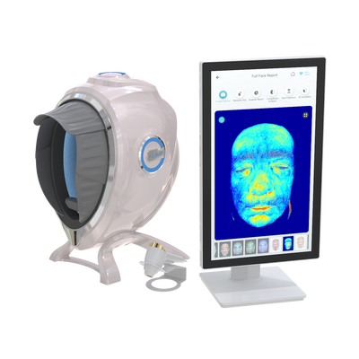Quality 10 Multispectral Imaging AI Skin Analyzer M8 with US Plug 21.5" Touchscreen Free Cloud Storage for Face Detection Commercial Use factory