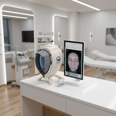 Quality AI Skin Facial Analyzer Automated Reasoning Pigmentation Detection 10 Spectrums Imaging Technology 21.5 Inch Official JLM M8 US factory