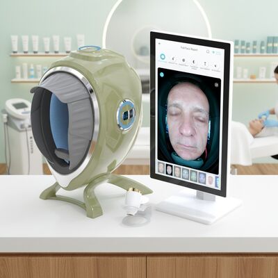 Quality ODM Facial Skin Analysis Machine AI 3D Topography Technology 21.5" Touchscreen Multi-spectrum Detects 20 Face Features EU factory
