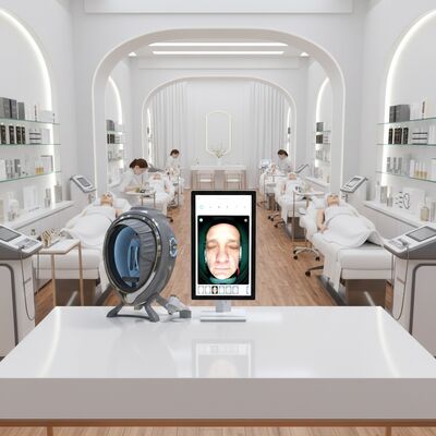 Quality 50 Times Magnify AI Facial Skin Analyzer High Definition Endless Cloud Storage Moisture Detector 21.5" Touchscreen for factory
