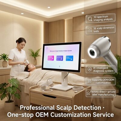 Quality Scalp Analyzer T8 intelligent scalp analyzer offering porphyrin imaging wrinkle depth quantification and heavy metal residue testing factory